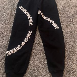 Girls awesome old English lettered sweatpants